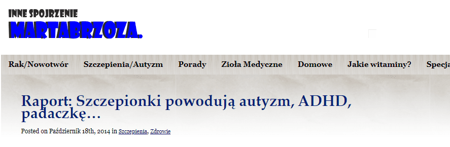 Nie, szczepionki nie powodują autyzmu.