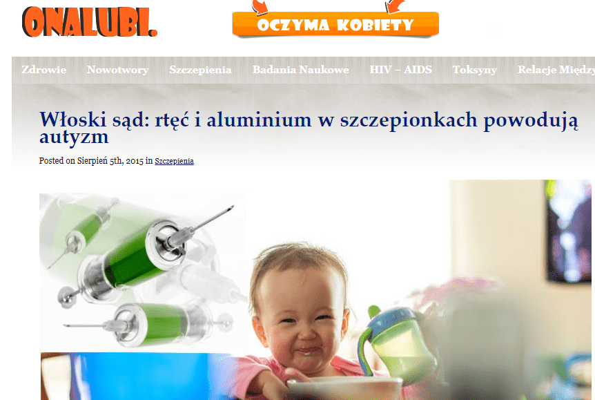 Nie, szczepionki nie powodują autyzmu.
