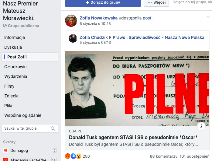 Donald Tusk nie jest agentem STASI i SB