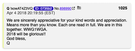 Drop Q z użyciem frazy WWG1WGA