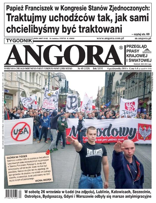 Okładka Angory zawierająca analizowane zdjęcie