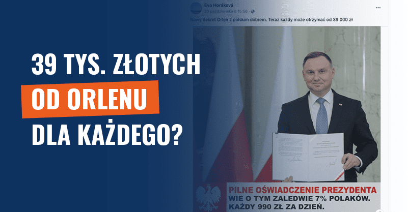 „Oszustwo na Orlen” trwa. Wykorzystano konto czeskiej polityczki