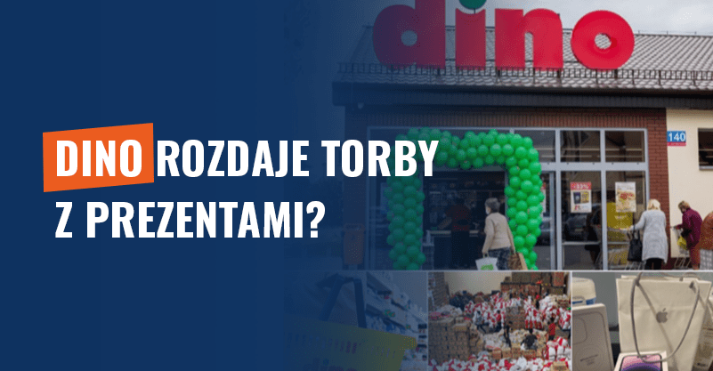 Dino rozdaje torby z prezentami? To scam!