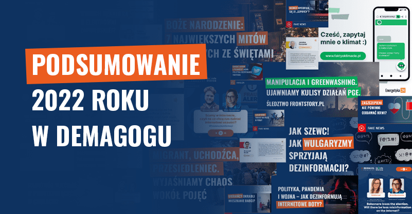 Podsumowanie roku Demagoga. Jak wyglądała dezinformacja w 2022?