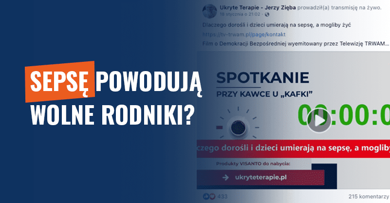 Sepsę powodują wolne rodniki? Fałsz!
