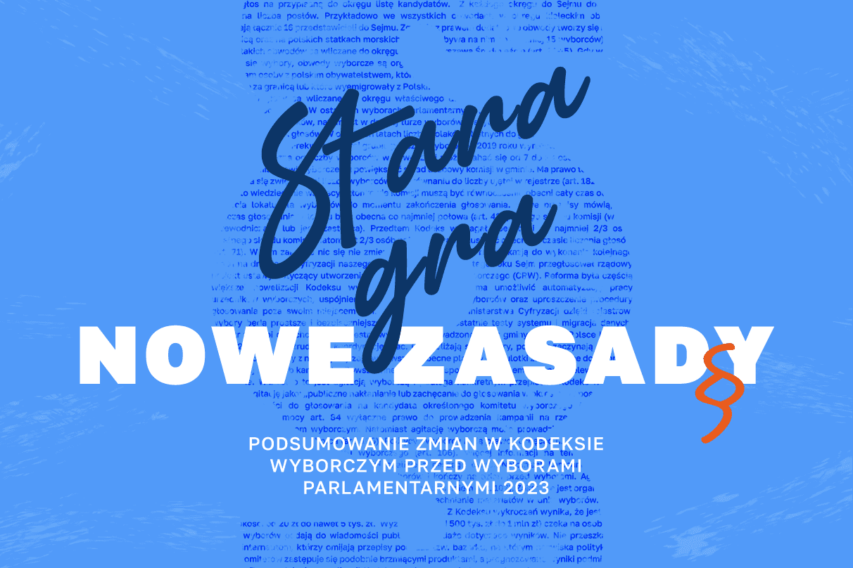 okładka raportu z napisem stara gra nowe zasady i logiem Demagoga