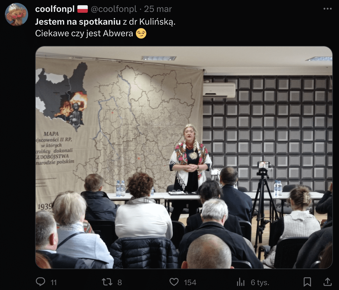 Post Coolfonapl o spotkaniu w Wadowicach z dr Kulińską