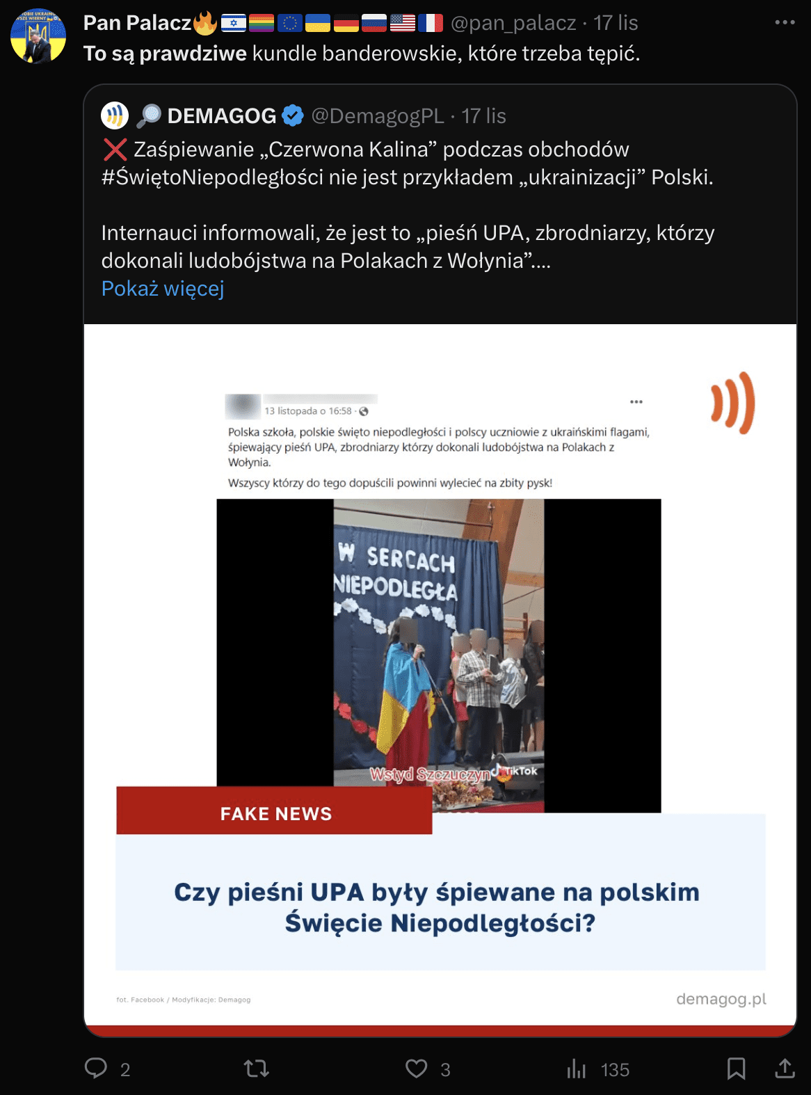 Obraźliwy wpis konta pan_palacz