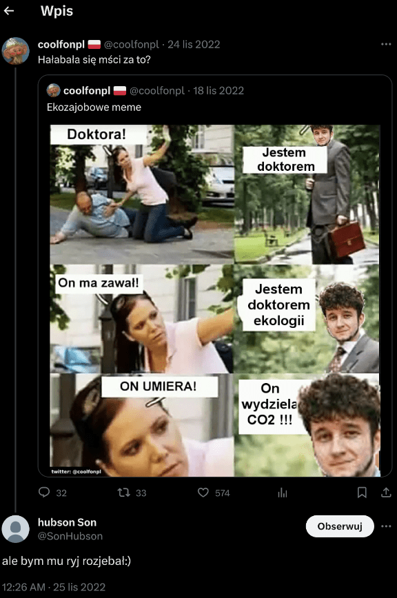 Groźby kierowane w stronę Jakuba Wiecha