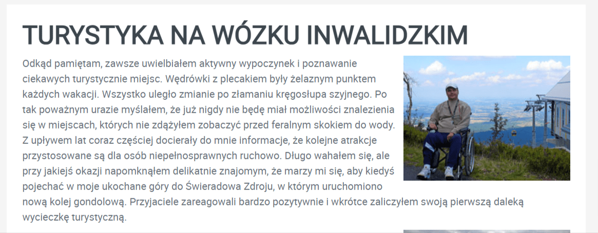 Fragment artykułu z dołączonym tym samym zdjęcie, które pojawia się w analizowanym wpisie.