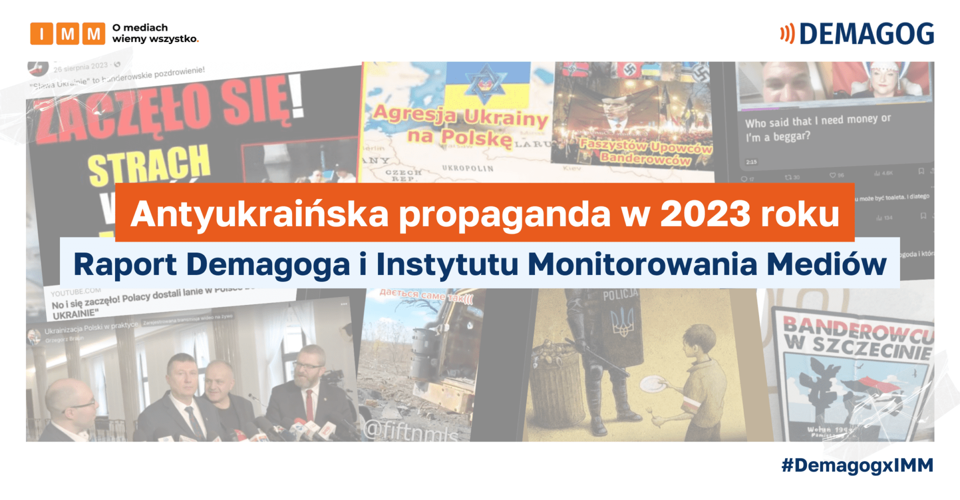 Na zdjęciu kompilacja antyukraińskich wpisów z internetu