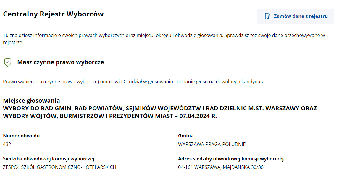 zrzut ekranu ze strony mobywatel.gov.pl