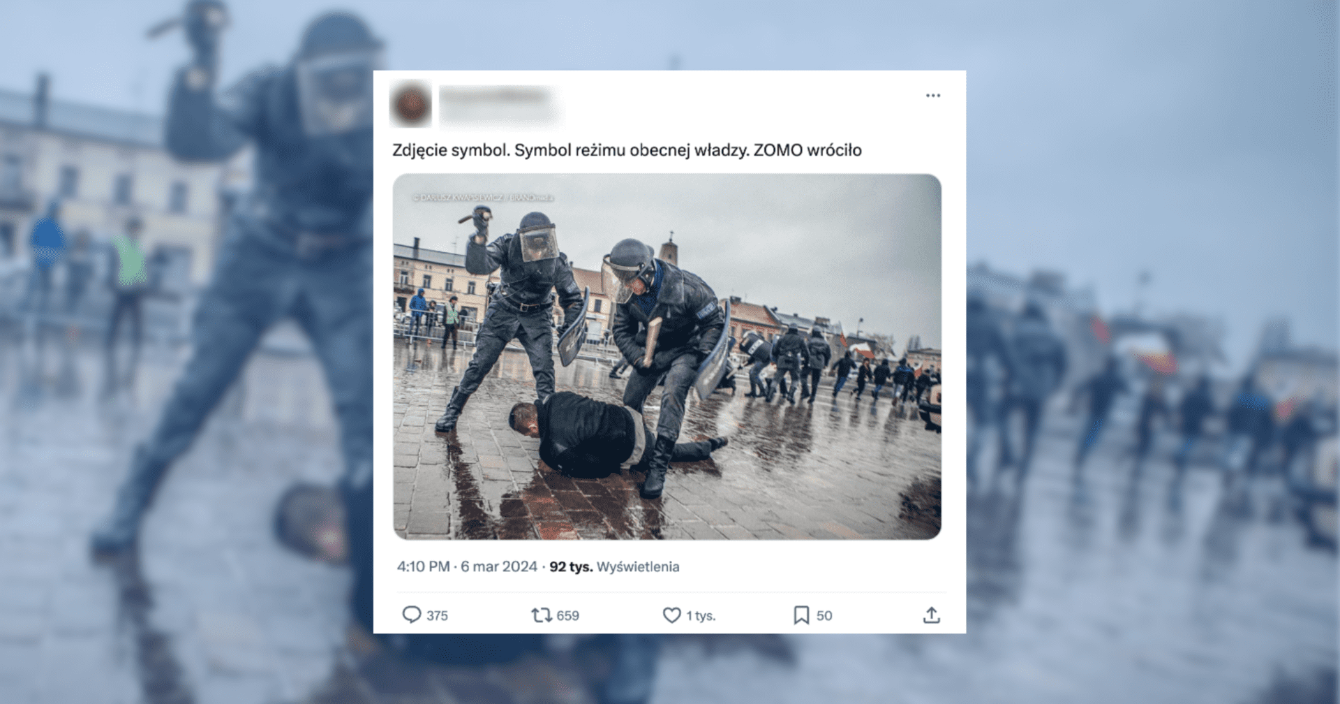Zdjęcie symbol? To nie „reżim Tuska” a rekonstrukcja historyczna