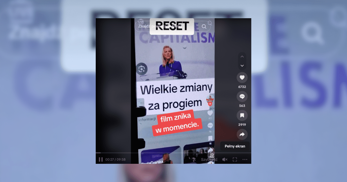 zrzut ekranu z TikToka