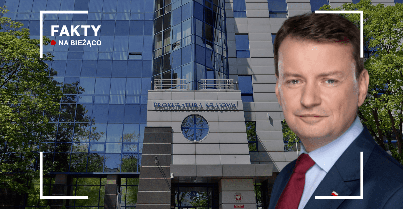 Mariusz Błaszczak na tle prokuratury
